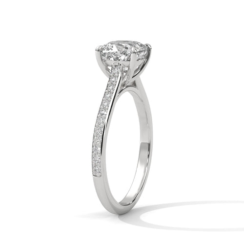 Load image 1 in gallery view. cushion-14k white gold|cushion-18k white gold|cushion-platinum