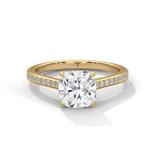 Load image 1 in gallery view. cushion-14k yellow gold|cushion-18k yellow gold