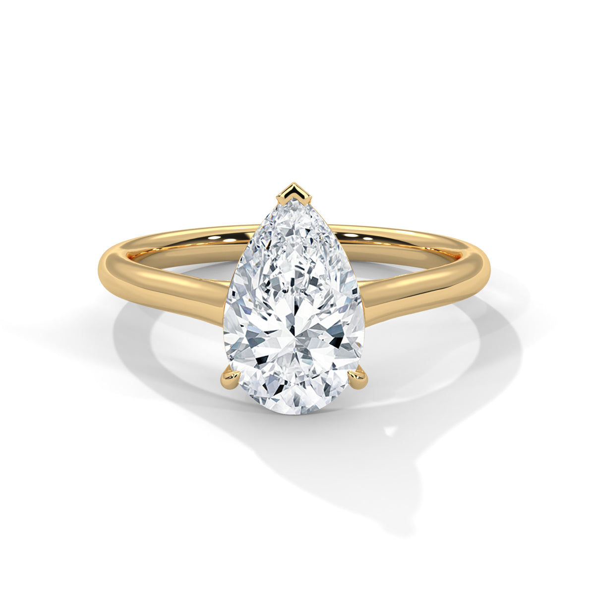 pear-14k yellow gold|pear-18k yellow gold