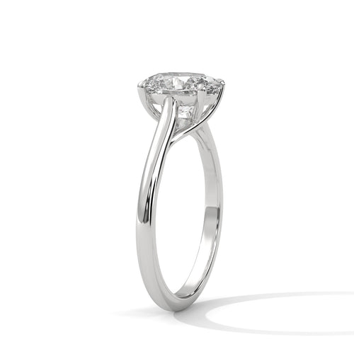 Load image 1 in gallery view. oval-14k white gold|oval-18k white gold|oval-platinum