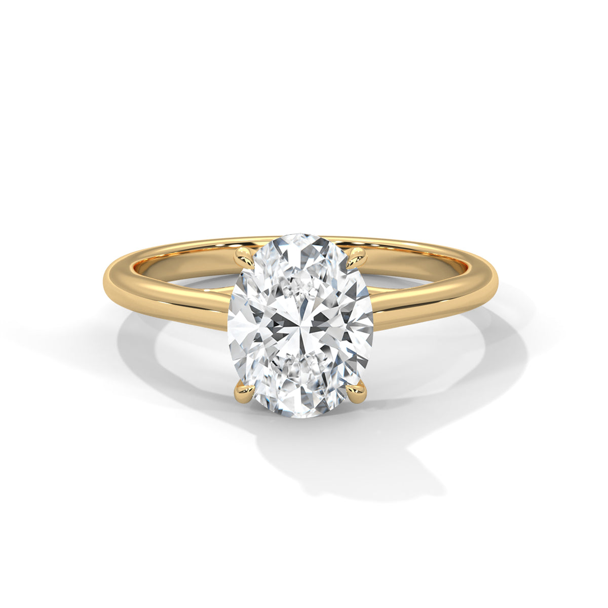 oval-14k yellow gold|oval-18k yellow gold