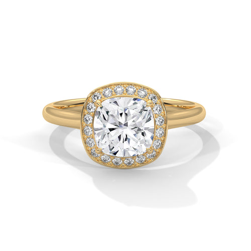 Load image 1 in gallery view. cushion-14k yellow gold|cushion-18k yellow gold