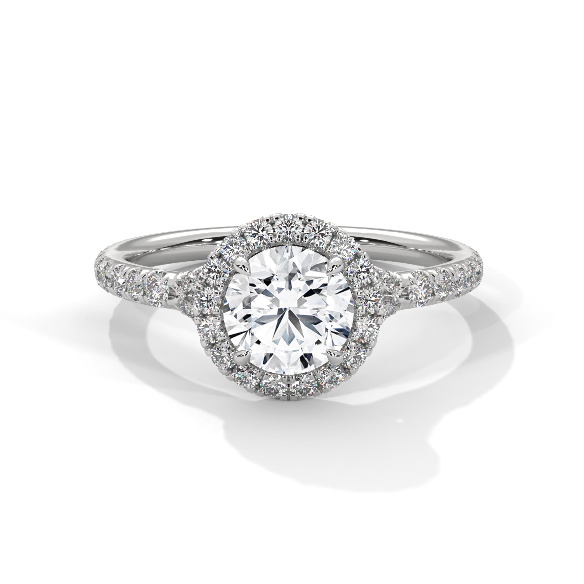 round-14k white gold|round-18k white gold|round-platinum