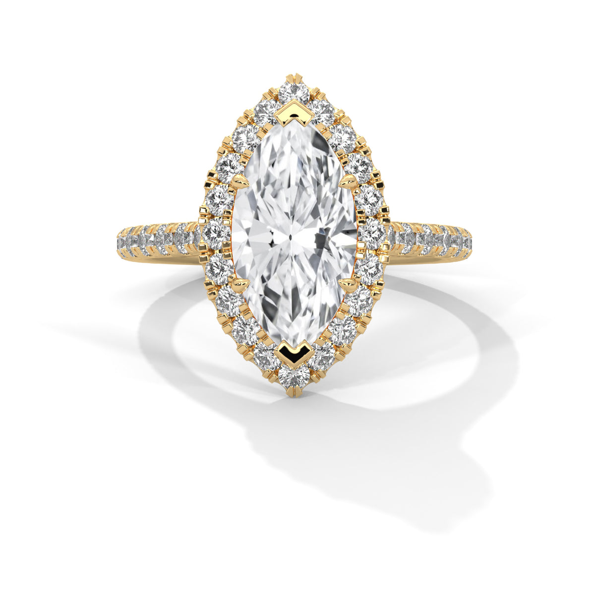 marquise-14k yellow gold|marquise-18k yellow gold