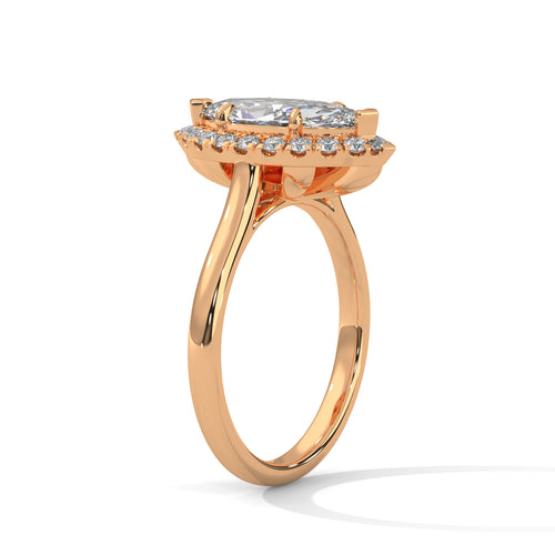 Load image 1 in gallery view. marquise-14k rose gold|marquise-18k rose gold