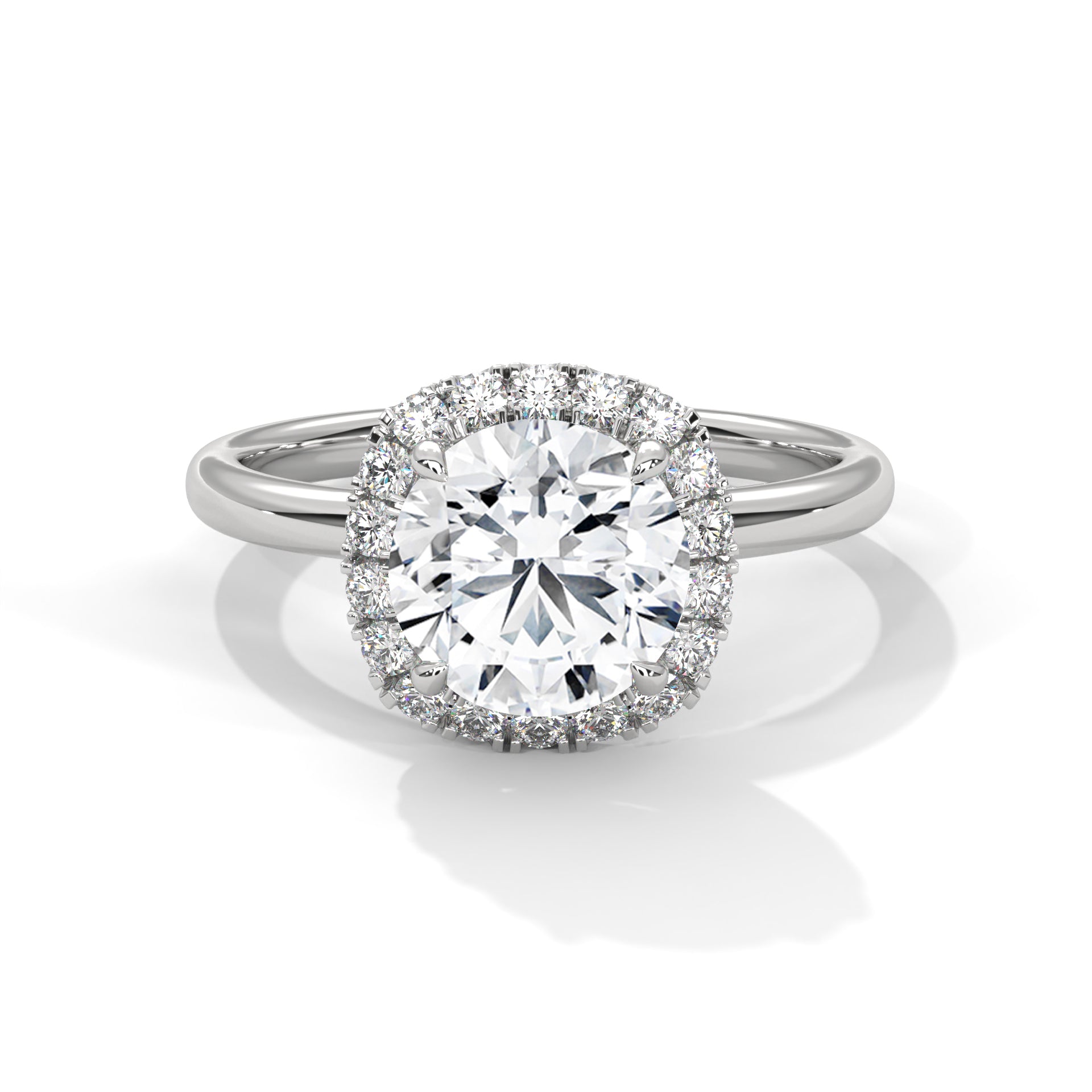 round-14k white gold|round-18k white gold|round-platinum