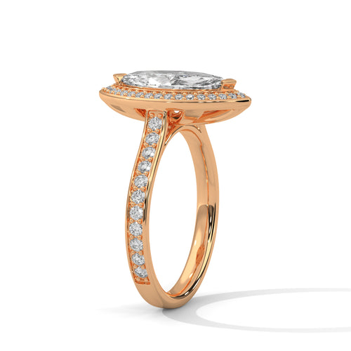 Load image 1 in gallery view. marquise-14k rose gold|marquise-18k rose gold