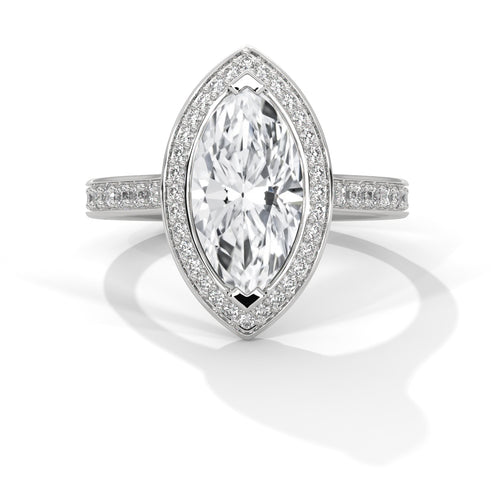 Load image 1 in gallery view. marquise-14k white gold|marquise-18k white gold|marquise-platinum