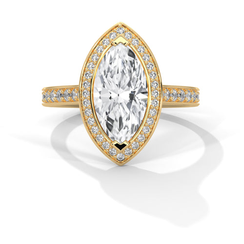 Load image 1 in gallery view. marquise-14k yellow gold|marquise-18k yellow gold