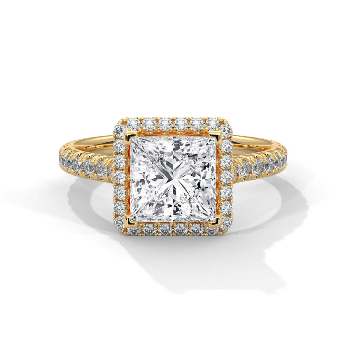 princess-14k yellow gold|princess-18k yellow gold