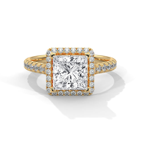 Load image 1 in gallery view. princess-14k yellow gold|princess-18k yellow gold