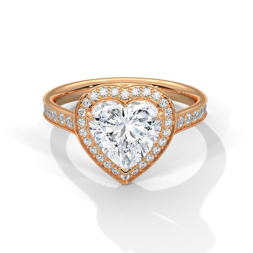 Load image 1 in gallery view. heart-14k rose gold|heart-18k rose gold