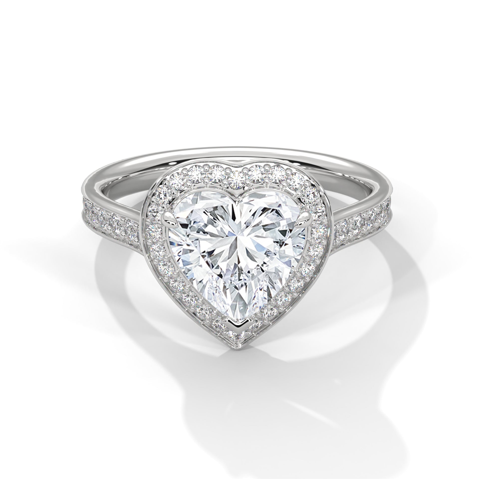 heart-14k white gold|heart-18k white gold|heart-platinum