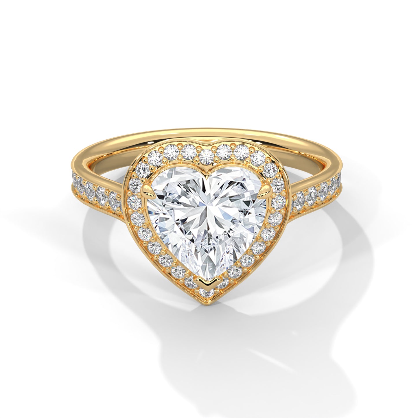 heart-14k yellow gold|heart-18k yellow gold