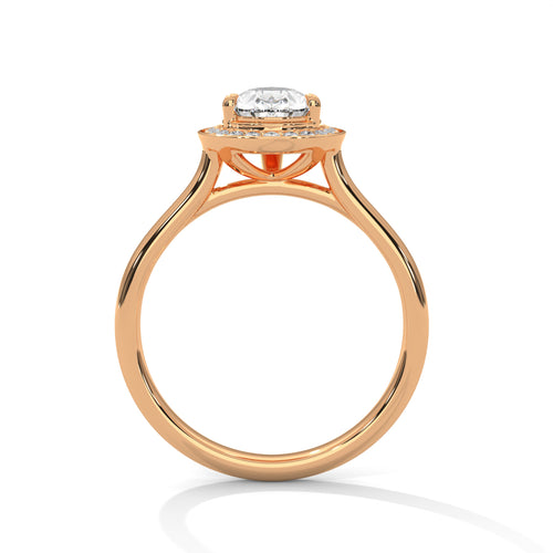 Load image 1 in gallery view. pear-14k rose gold|pear-18k rose gold