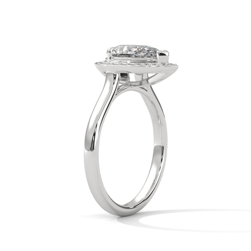 Load image 1 in gallery view. pear-14k white gold|pear-18k white gold|pear-platinum