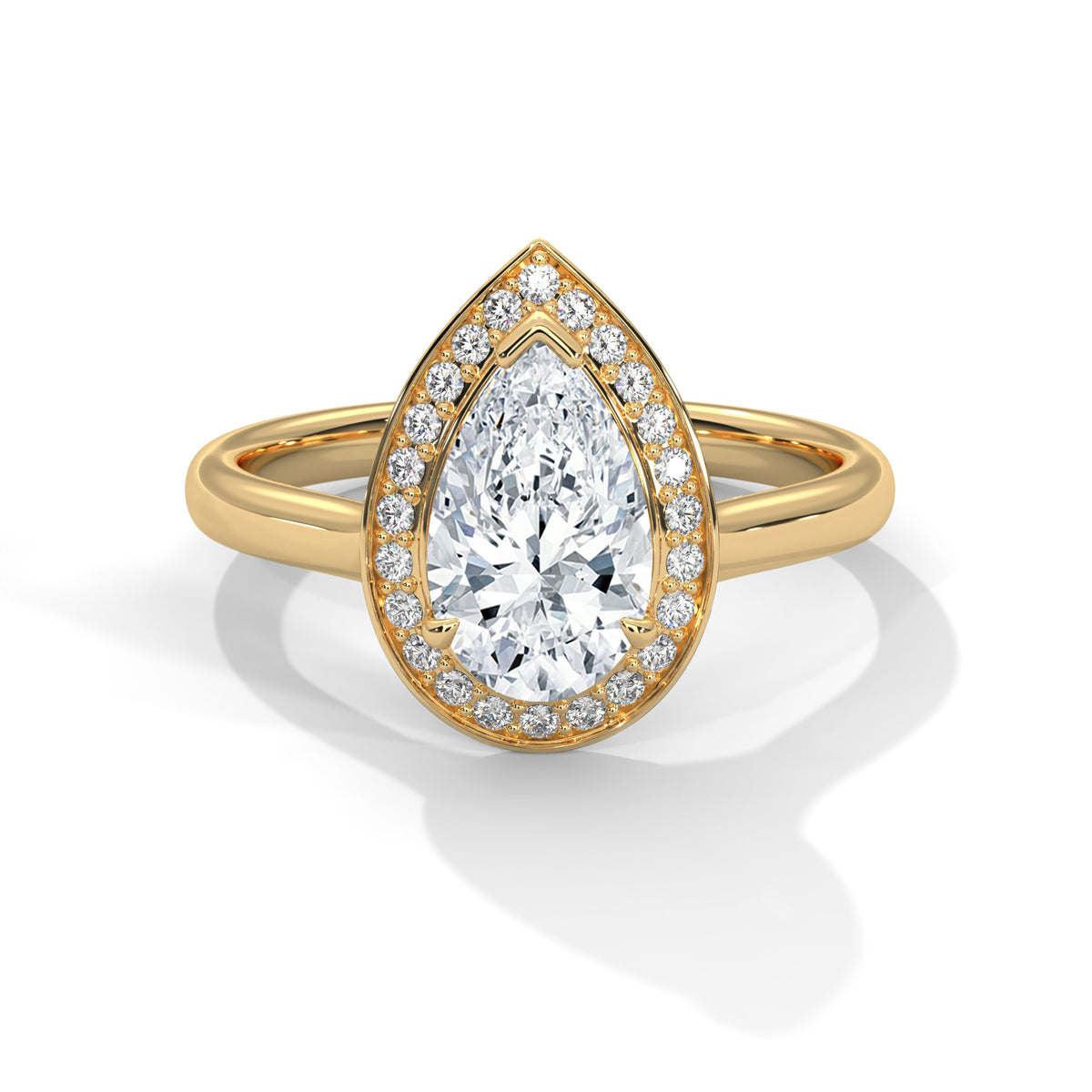 pear-14k yellow gold|pear-18k yellow gold