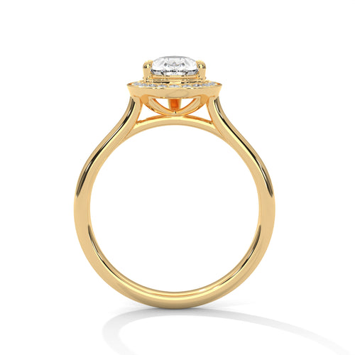 Load image 1 in gallery view. pear-14k yellow gold|pear-18k yellow gold