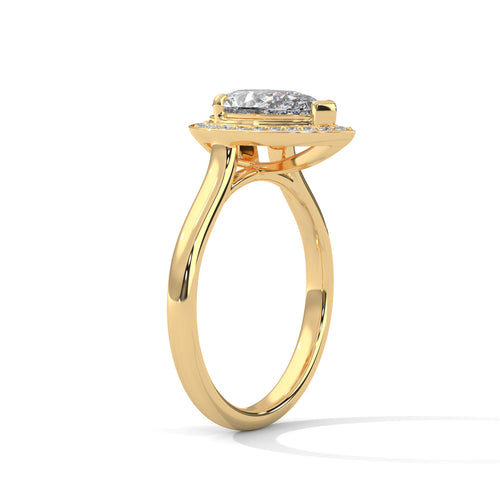 Load image 1 in gallery view. pear-14k yellow gold|pear-18k yellow gold