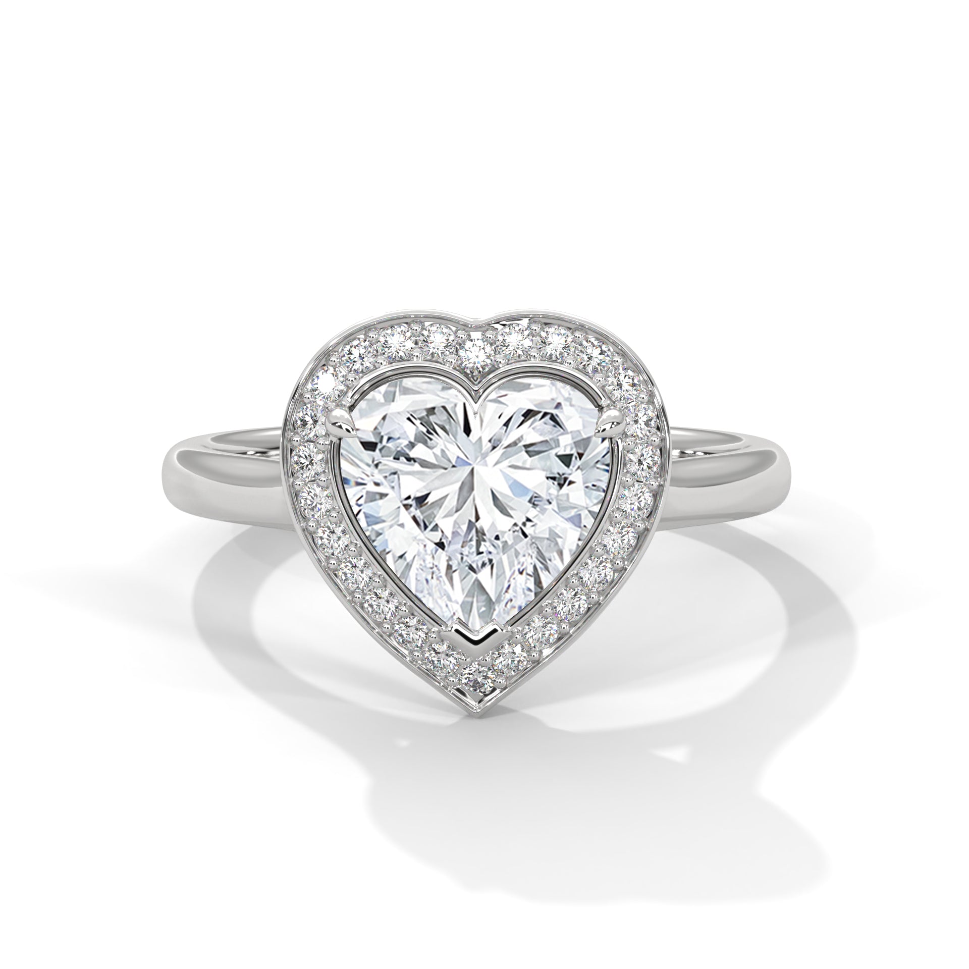 heart-14k white gold|heart-18k white gold|heart-platinum