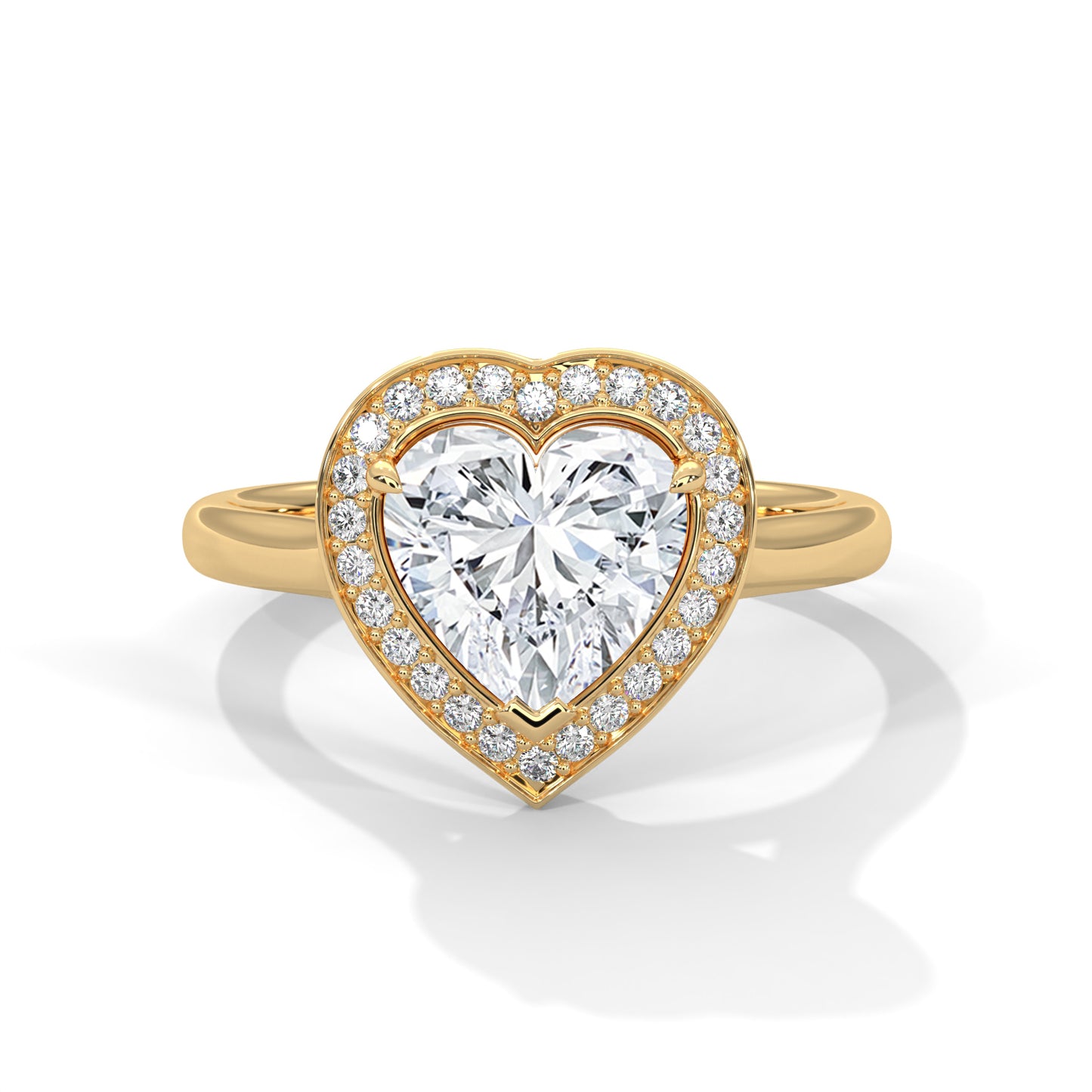 heart-14k yellow gold|heart-18k yellow gold