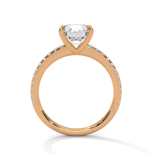 Load image 1 in gallery view. round-14k rose gold|round-18k rose gold