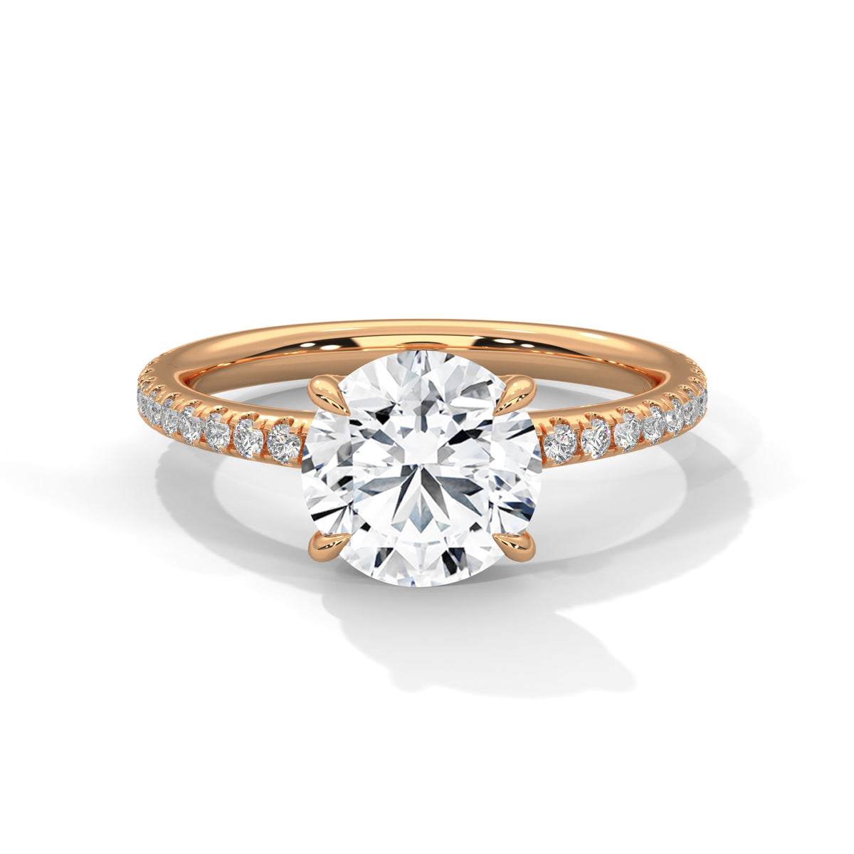 round-14k rose gold|round-18k rose gold