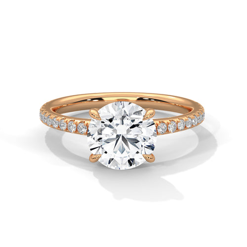 Load image 1 in gallery view. round-14k rose gold|round-18k rose gold