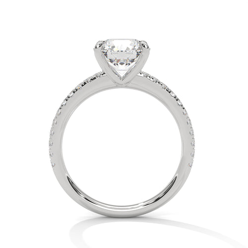 Load image 1 in gallery view. round-14k white gold|round-18k white gold|round-platinum