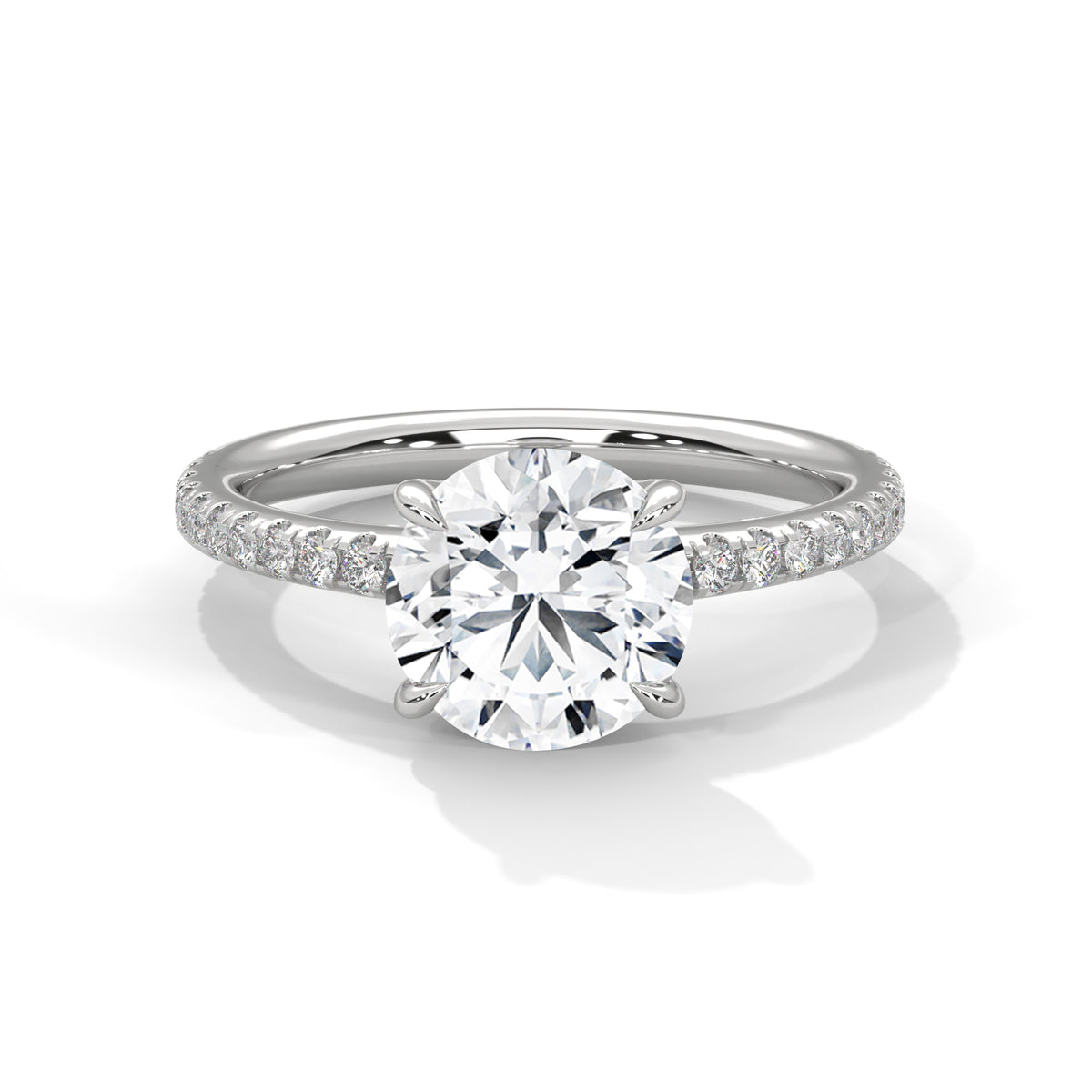 round-14k white gold|round-18k white gold|round-platinum