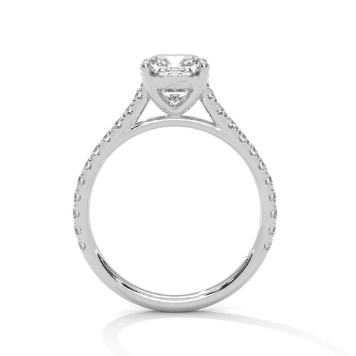 Load image 1 in gallery view. cushion-14k white gold|cushion-18k white gold|cushion-platinum