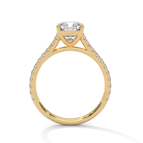 Load image 1 in gallery view. cushion-14k yellow gold|cushion-18k yellow gold