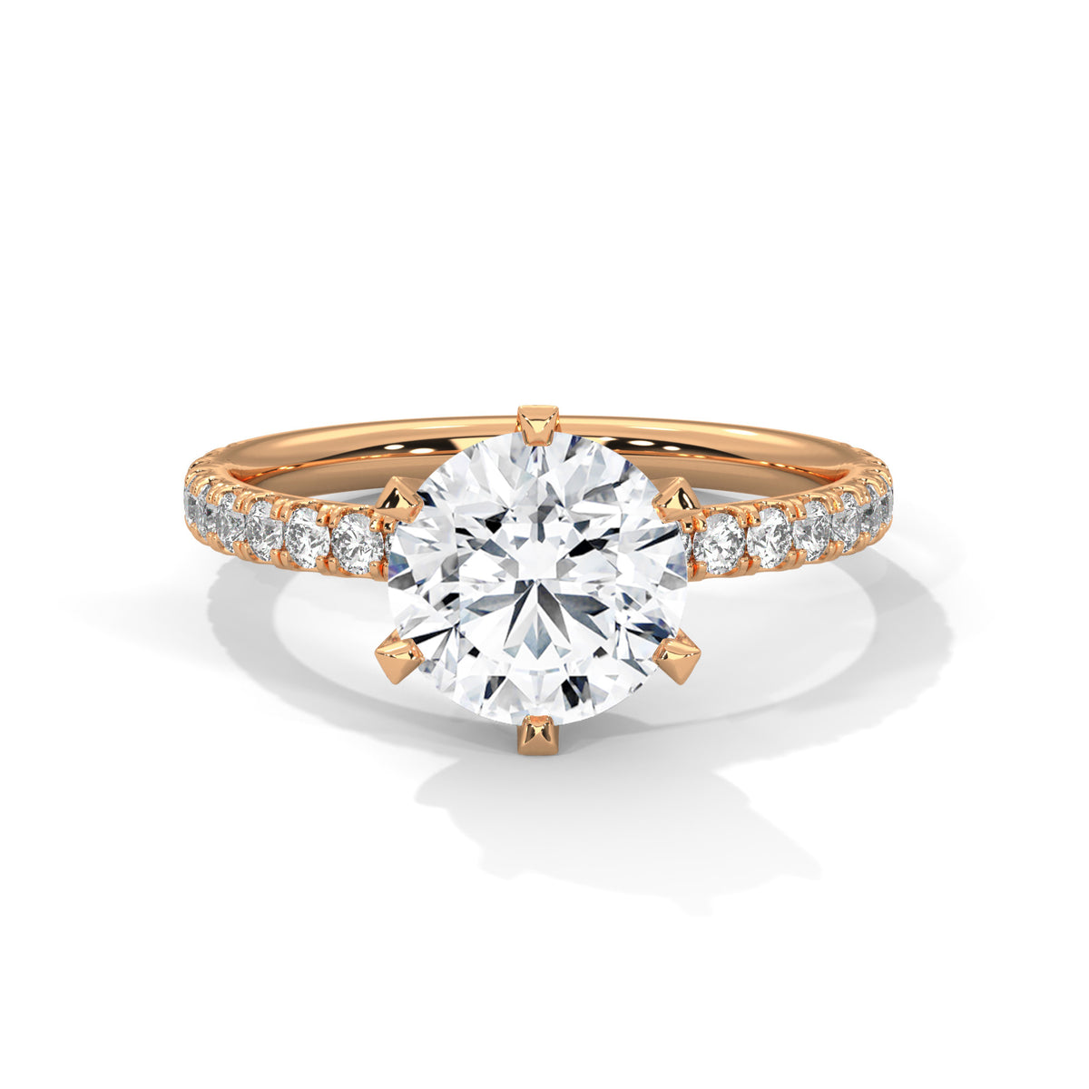round-14k rose gold|round-18k rose gold