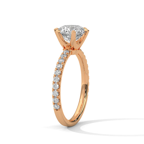Load image 1 in gallery view. round-14k rose gold|round-18k rose gold