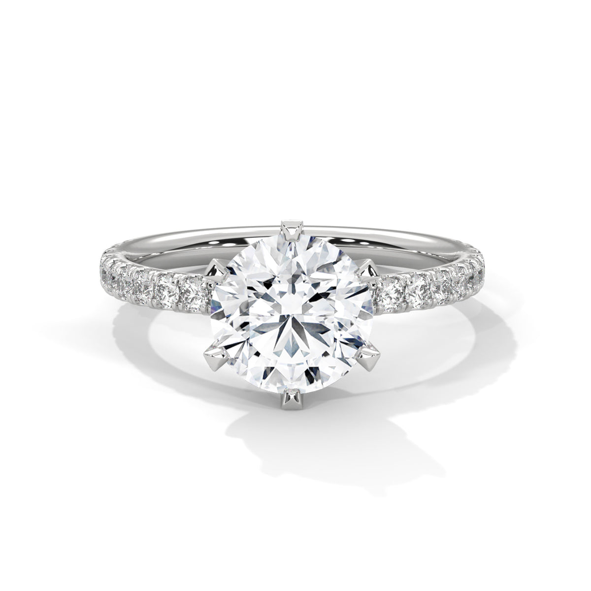 round-14k white gold|round-18k white gold|round-platinum