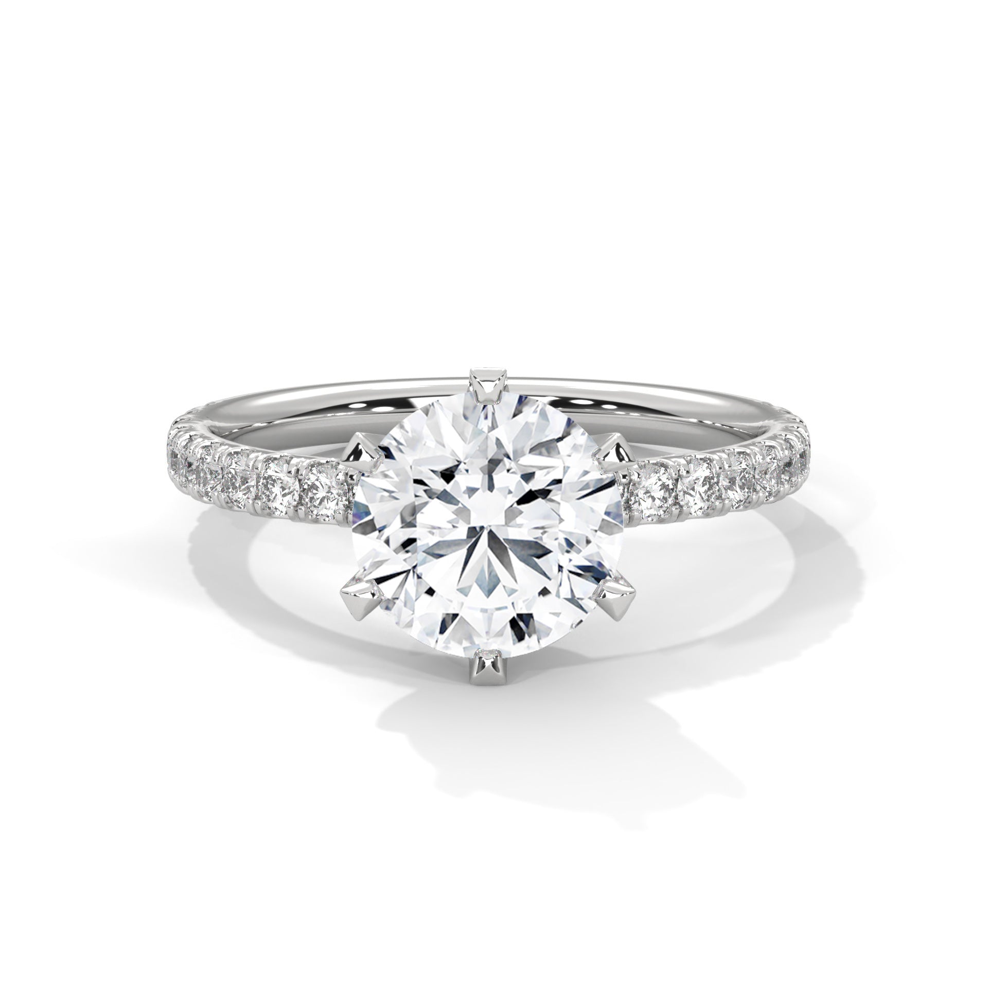 round-14k white gold|round-18k white gold|round-platinum