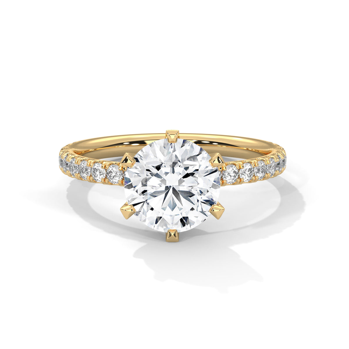 round-14k yellow gold|round-18k yellow gold
