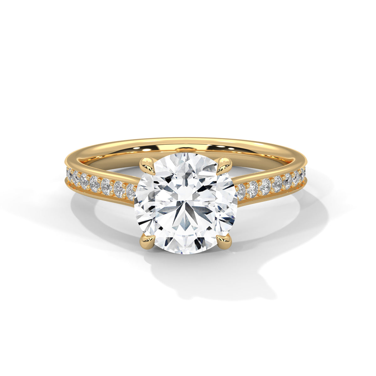 round-14k yellow gold|round-18k yellow gold