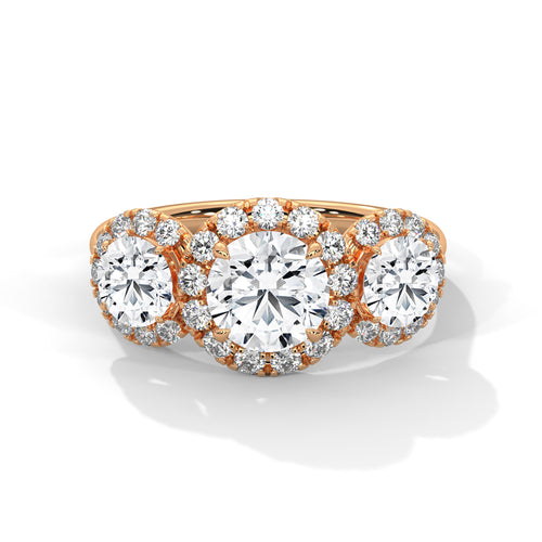 Load image 1 in gallery view. round-14k rose gold|round-18k rose gold