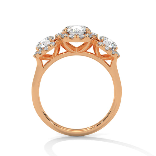 Load image 1 in gallery view. round-14k rose gold|round-18k rose gold