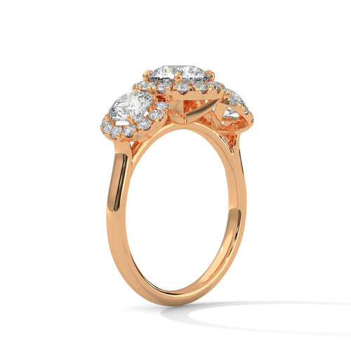 Load image 1 in gallery view. round-14k rose gold|round-18k rose gold