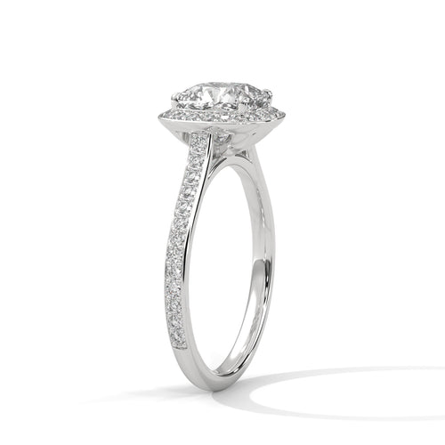 Load image 1 in gallery view. cushion-14k white gold|cushion-18k white gold|cushion-platinum