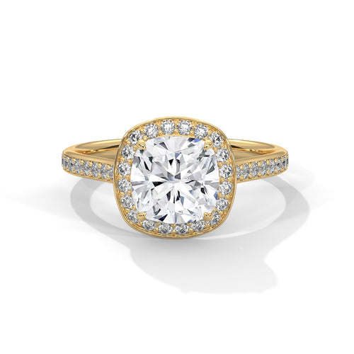 Load image 1 in gallery view. cushion-14k yellow gold|cushion-18k yellow gold
