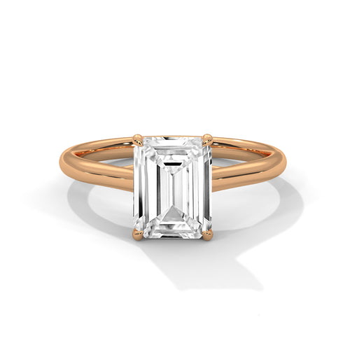 Load image 1 in gallery view. emerald-14k rose gold|emerald-18k rose gold