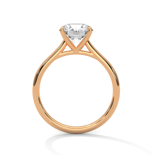 Load image 1 in gallery view. round-14k rose gold|round-18k rose gold