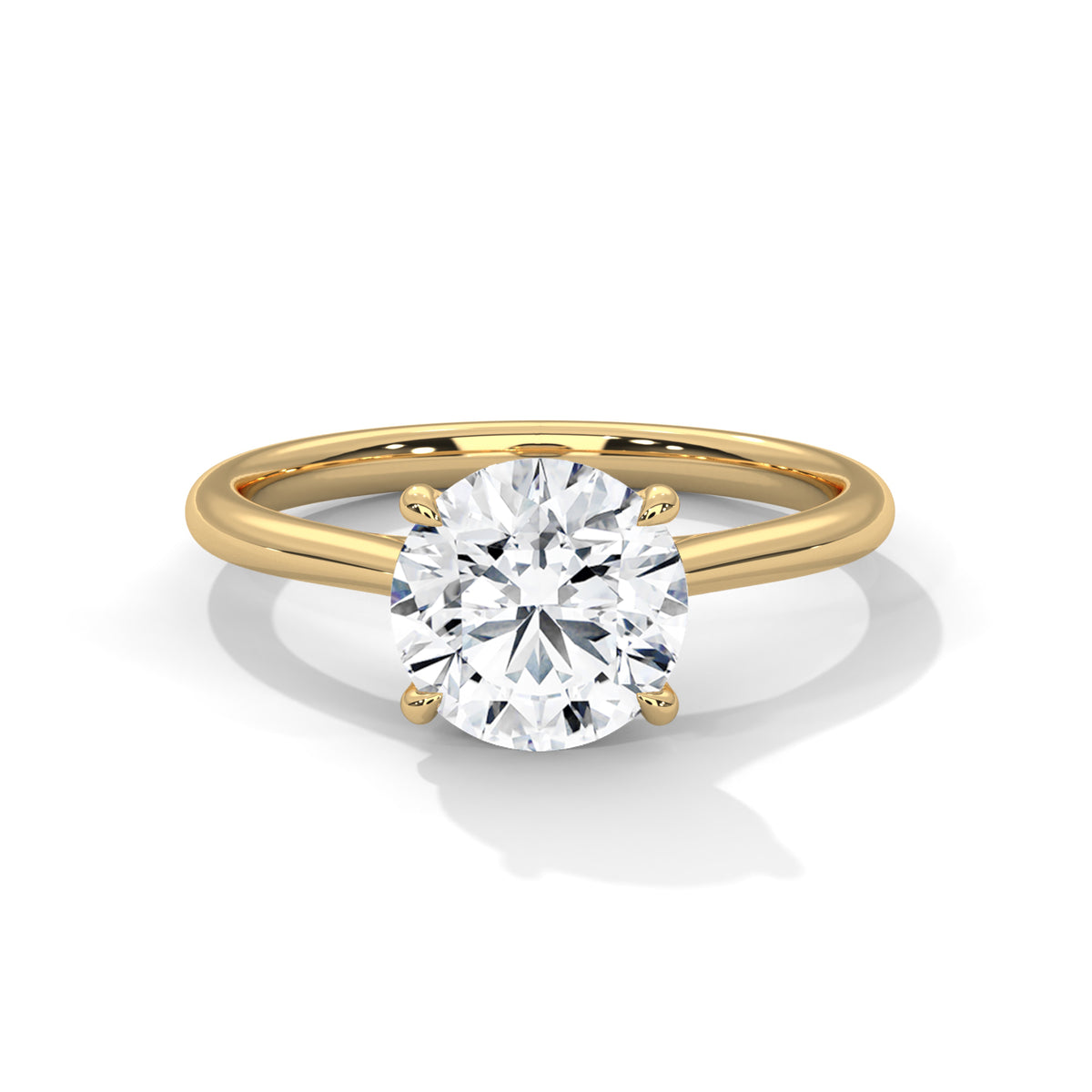 round-14k yellow gold|round-18k yellow gold