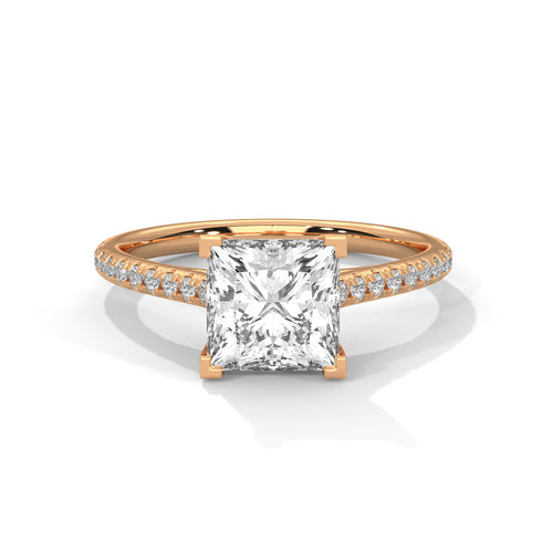 Load image 1 in gallery view. princess-14k rose gold|princess-18k rose gold