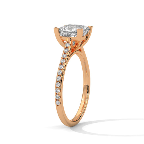 Load image 1 in gallery view. princess-14k rose gold|princess-18k rose gold
