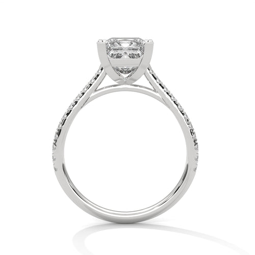 Load image 1 in gallery view. princess-14k white gold|princess-18k white gold|princess-platinum