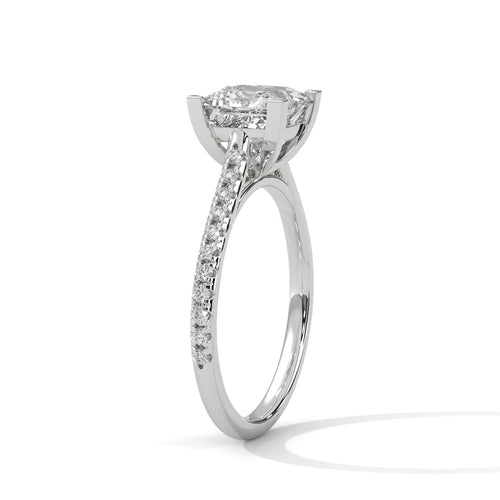 Load image 1 in gallery view. princess-14k white gold|princess-18k white gold|princess-platinum